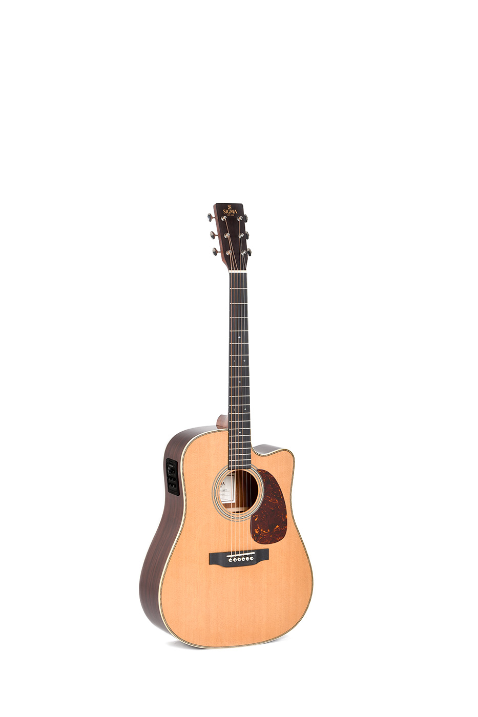 SIGMA GUITARS Chitarra dtc-28he ESPOSITORI Chitarra in USA Fishman tonabn 